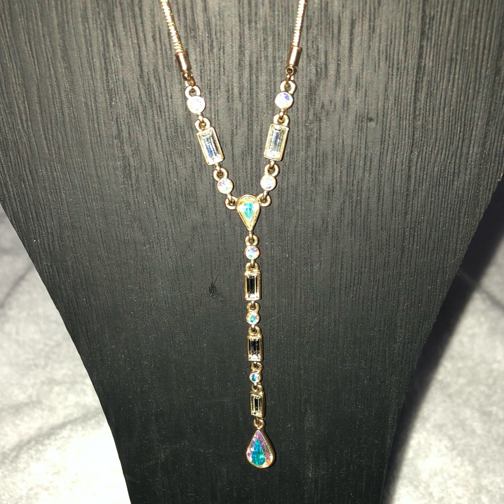 Authentic Givenchy Multi Shape Crystal Necklace. … - image 1